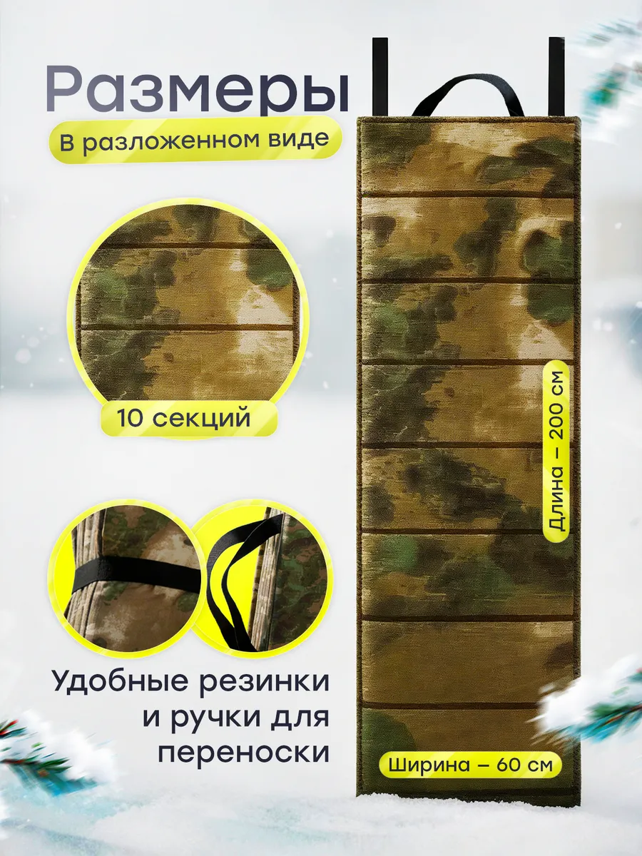 Тактический коврик каремат мох — изображение 3