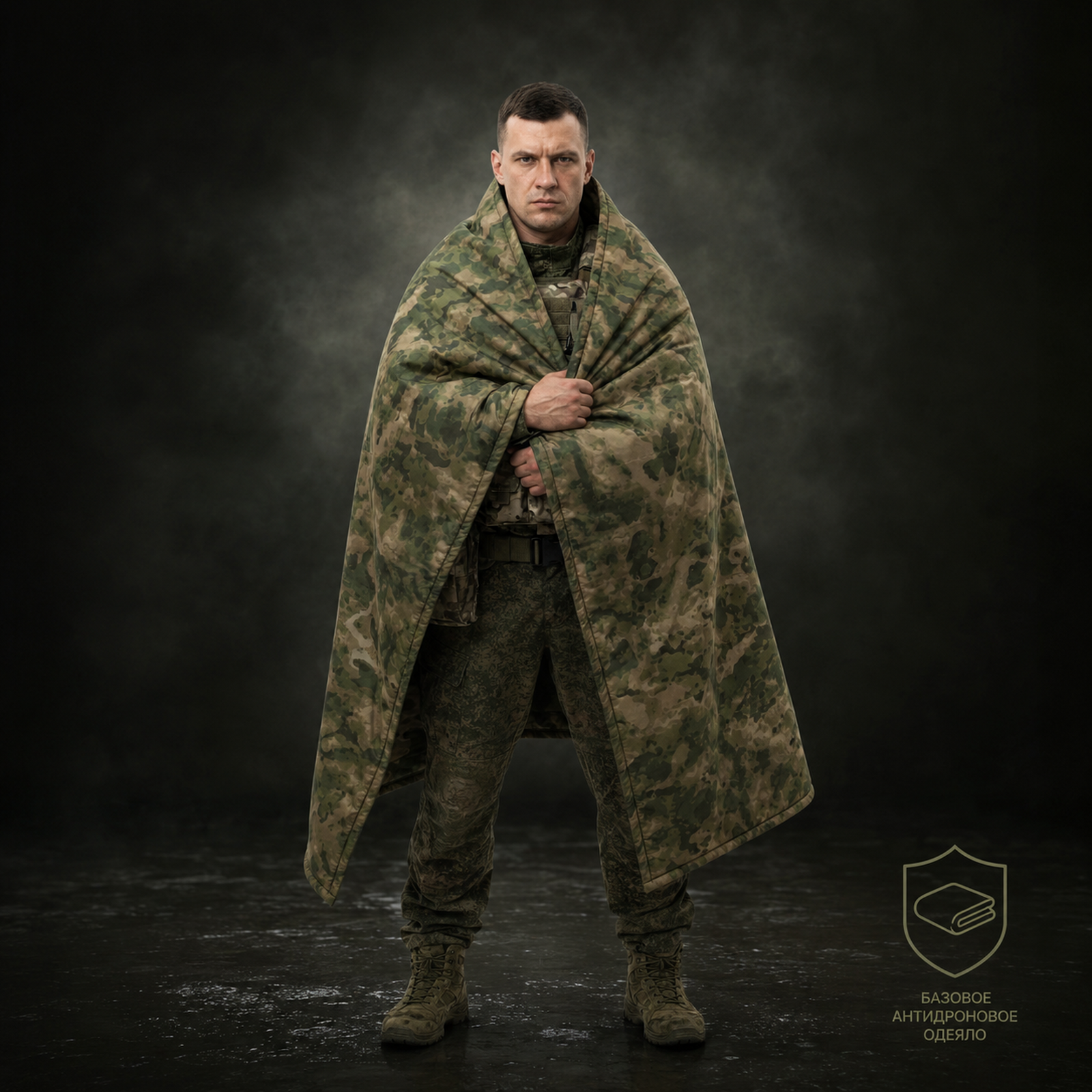 Антидроновое одеяло тактическое с защитой от тепловизора
